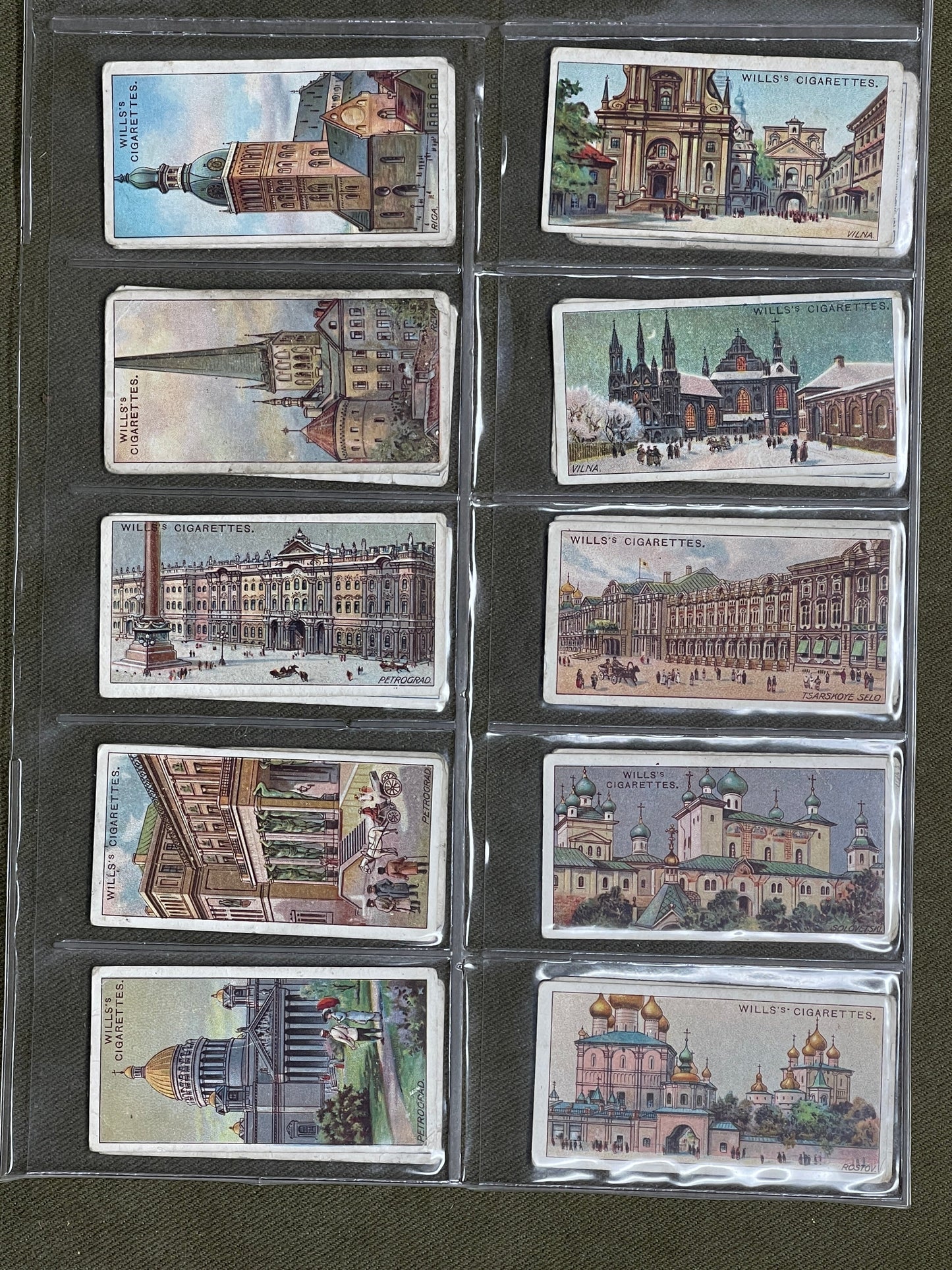 WD & HO Wills Gems of Russian Architecture 1916 Cards