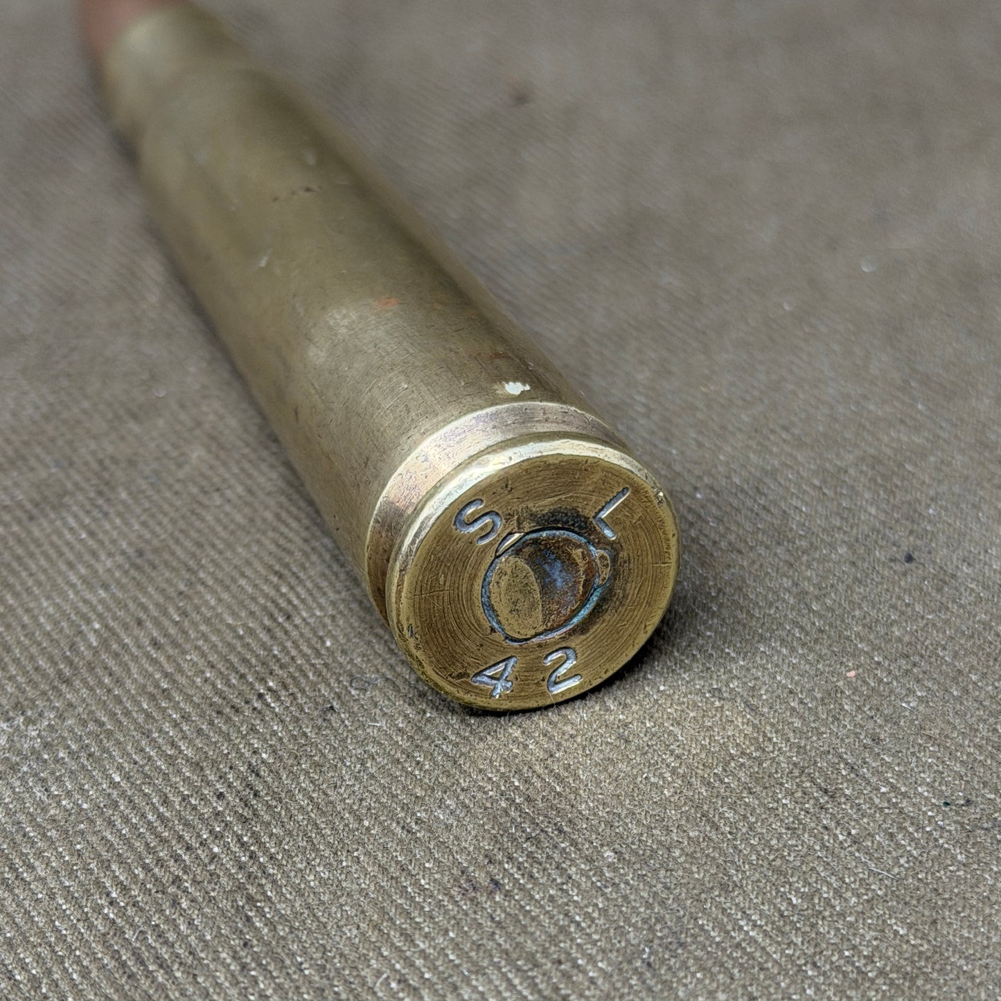 Original WW2 USAAF .50 Cal Inert Cartridge – SL 1942 Salt Lake City Headstamp