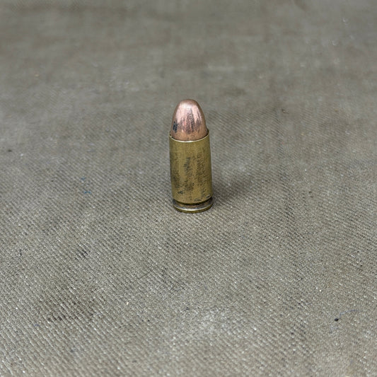 Original British WWII 1943 BE 9mm Parabellum Inert Cartridge – ROF Blackpole