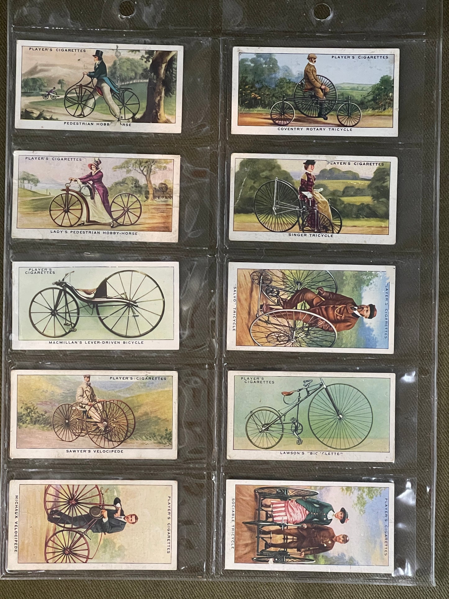 John Player & Sons Cycling Cigarette Cards 1939