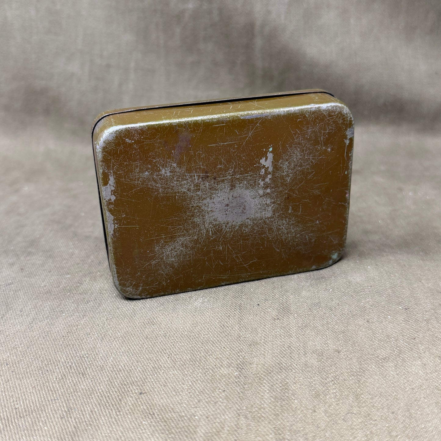 Original WWII British Army Craven Plain Cigarettes Ration Tin – 3 MB Marked