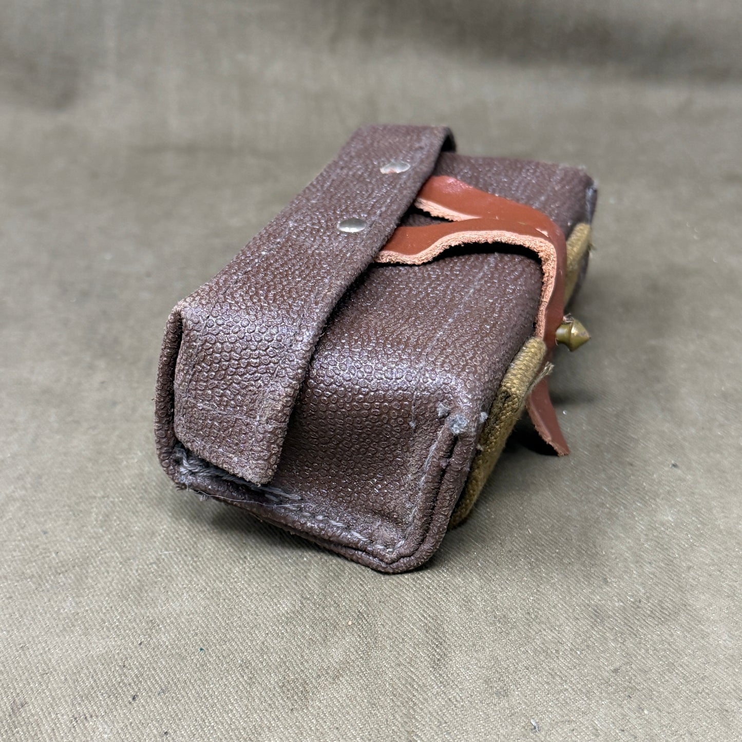 Original Soviet SKS Ammunition Pouch with 3 Stripper Clips & 30 x 7.62×39 Inert Cartridges