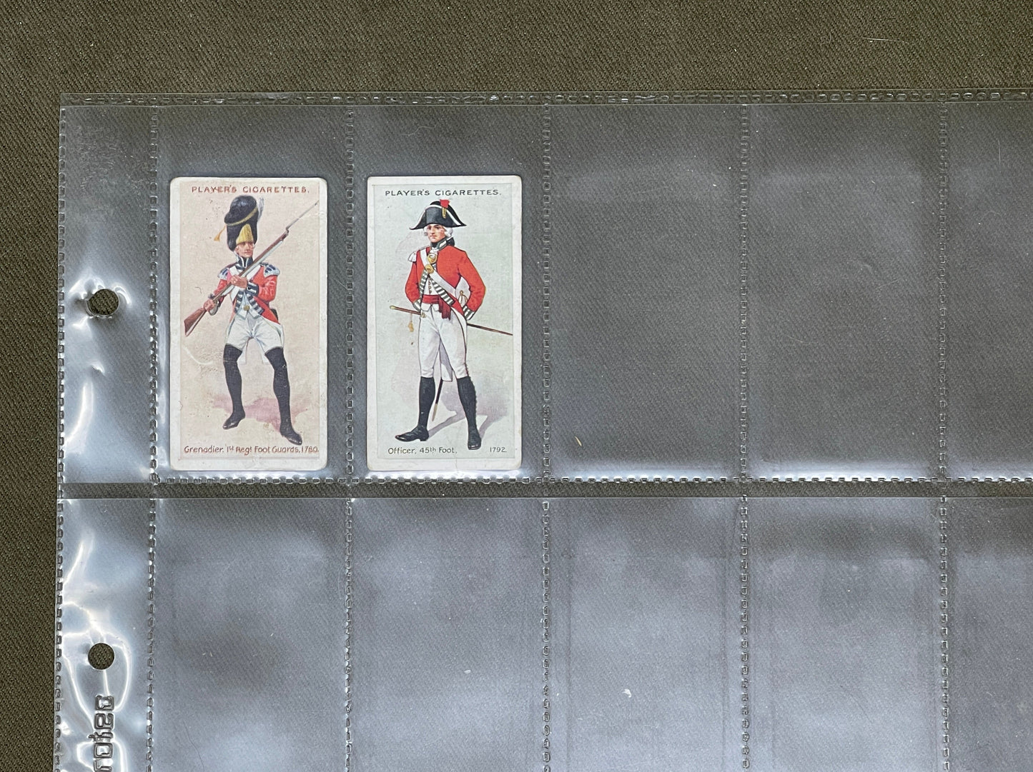 John Player & Sons Regimental Uniforms Cigarette Cards