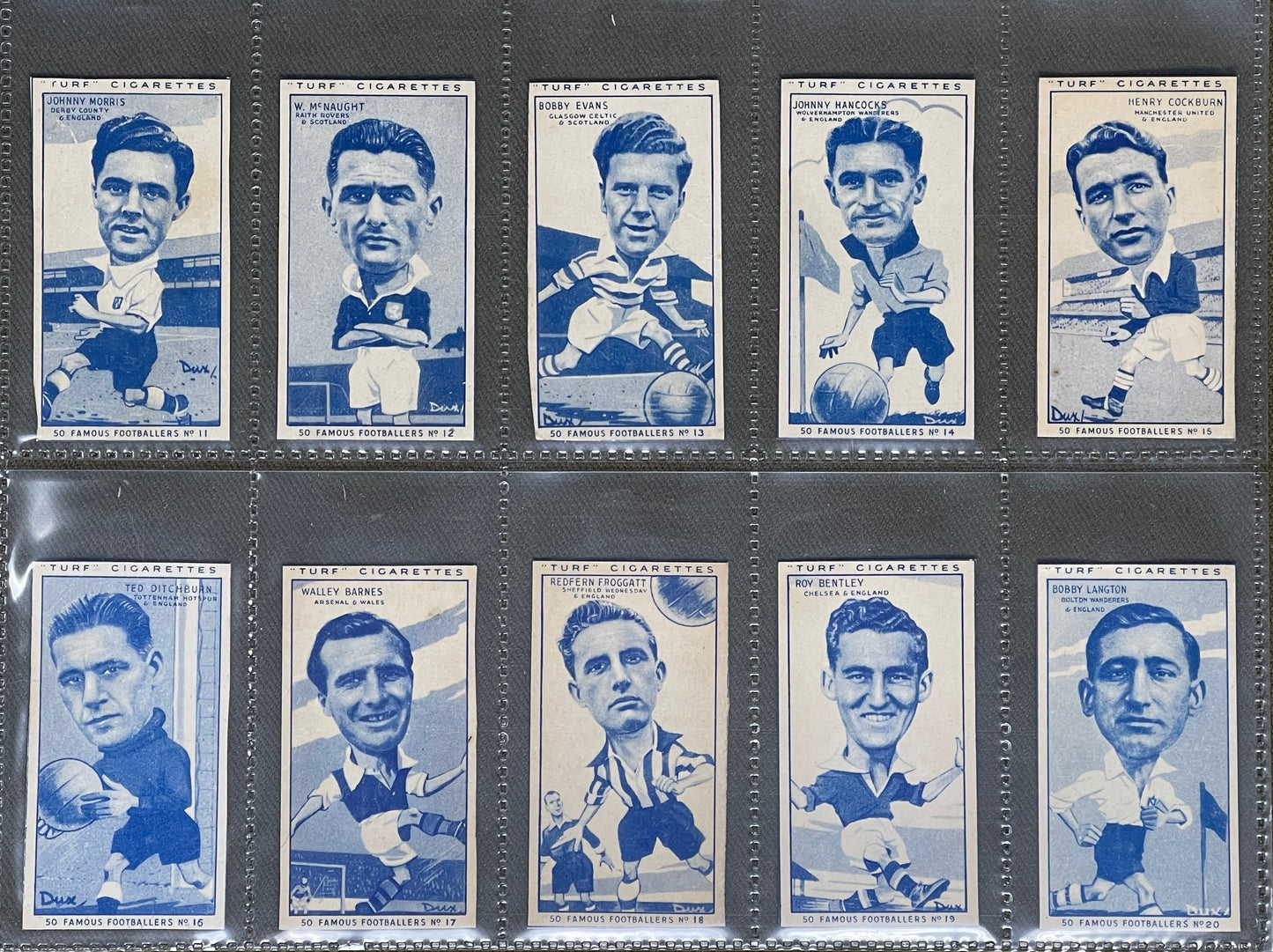 Turf Cigarette Cards 50 Famous Footballers 1951