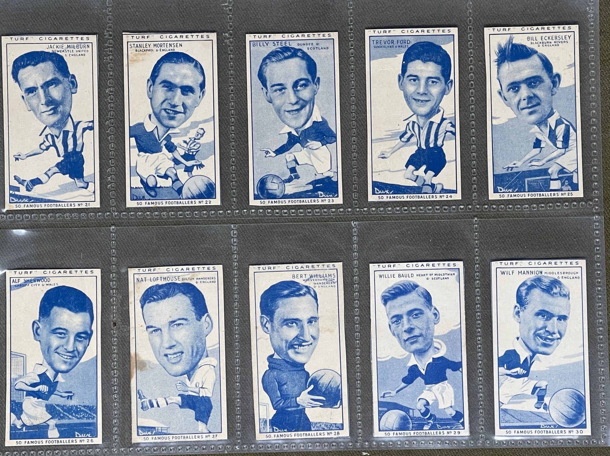 Turf Cigarette Cards 50 Famous Footballers 1951