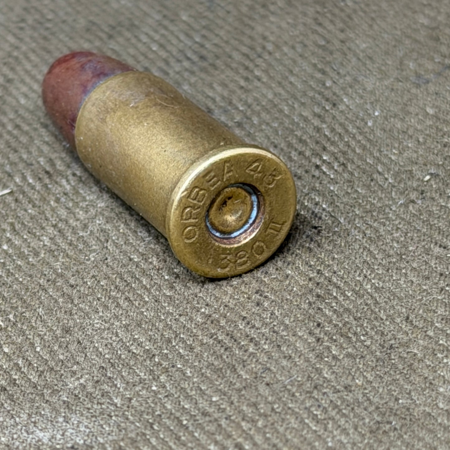 WW2 1943 Argentine ORBEA .380 British Revolver Mk II Inert Cartridge
