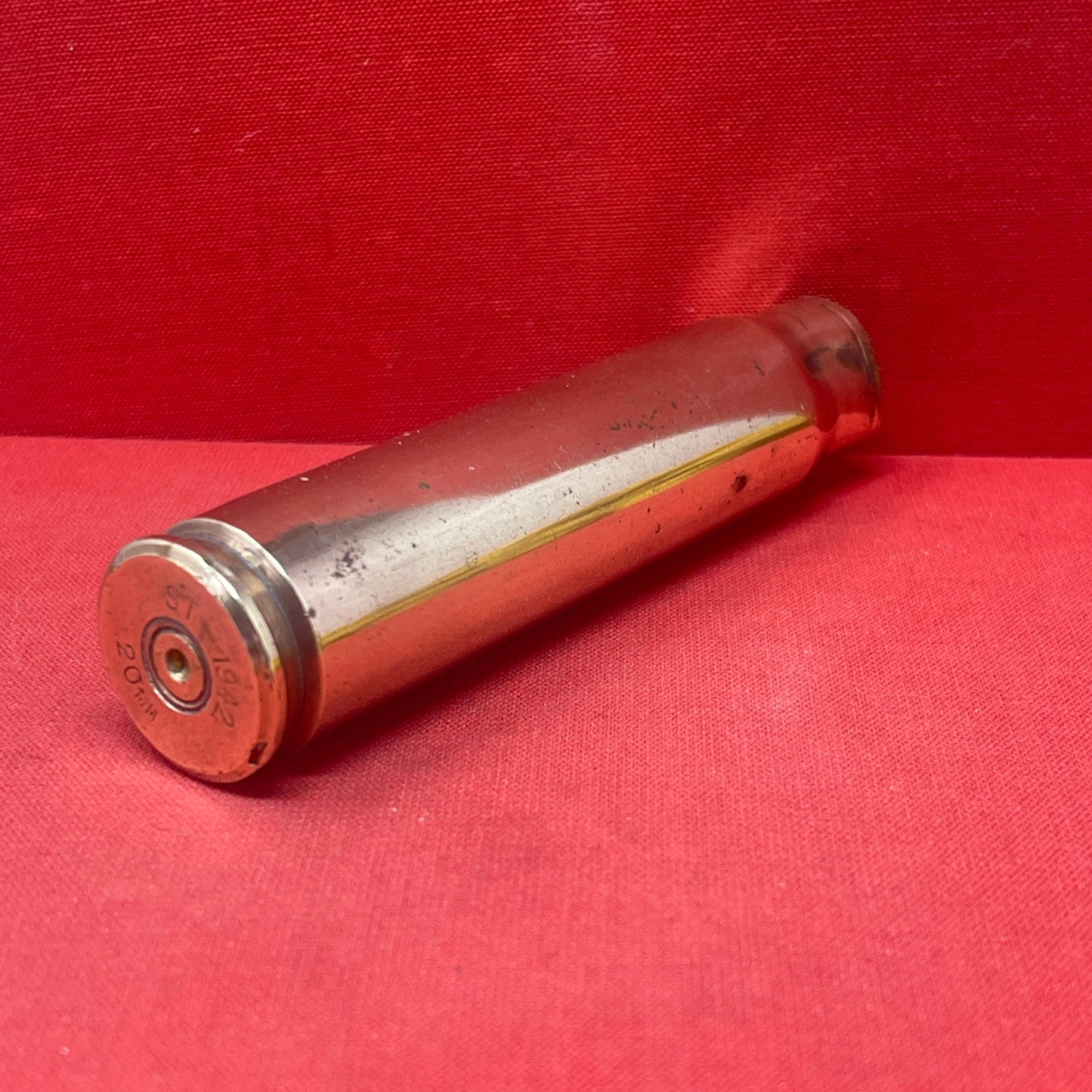 WW2 1942  British 20mm Ammunition Shell Casing