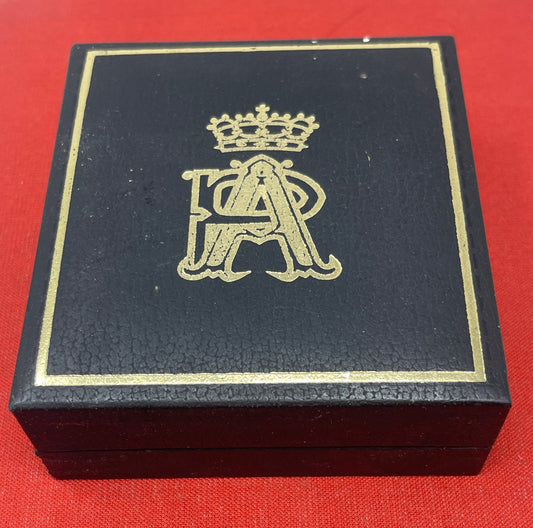 Belgian Bronze Medal in original presentation box for King Albert II and Queen Paola