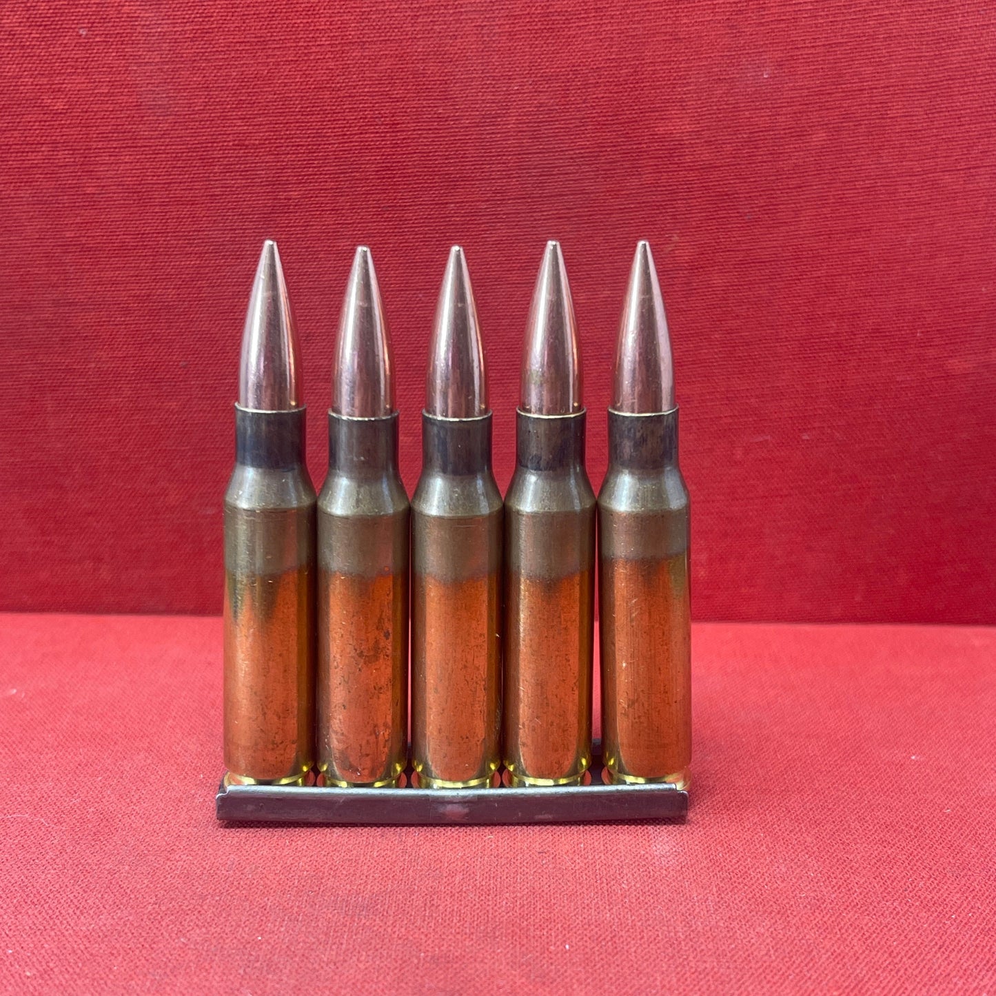 5 x INERT 7.62x51 NATO Round with Stripper Clip