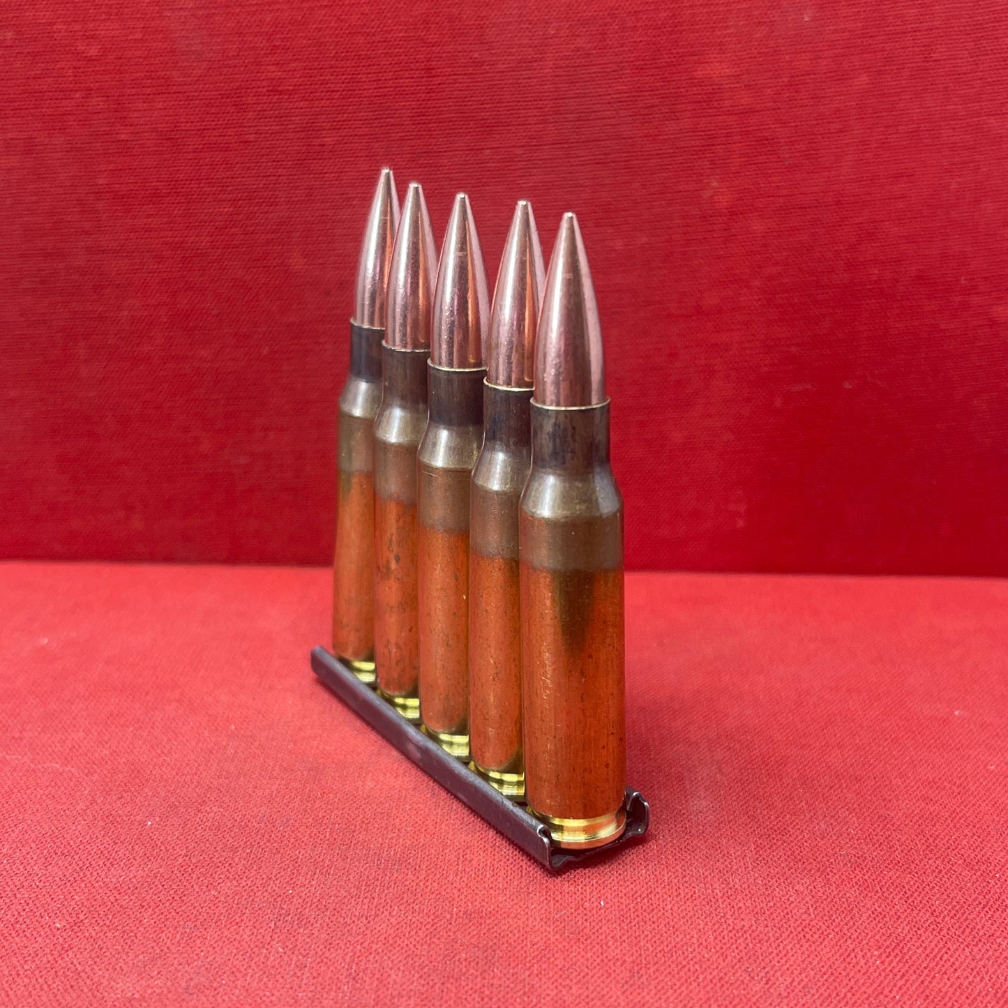 5 x INERT 7.62x51 NATO Round with Stripper Clip