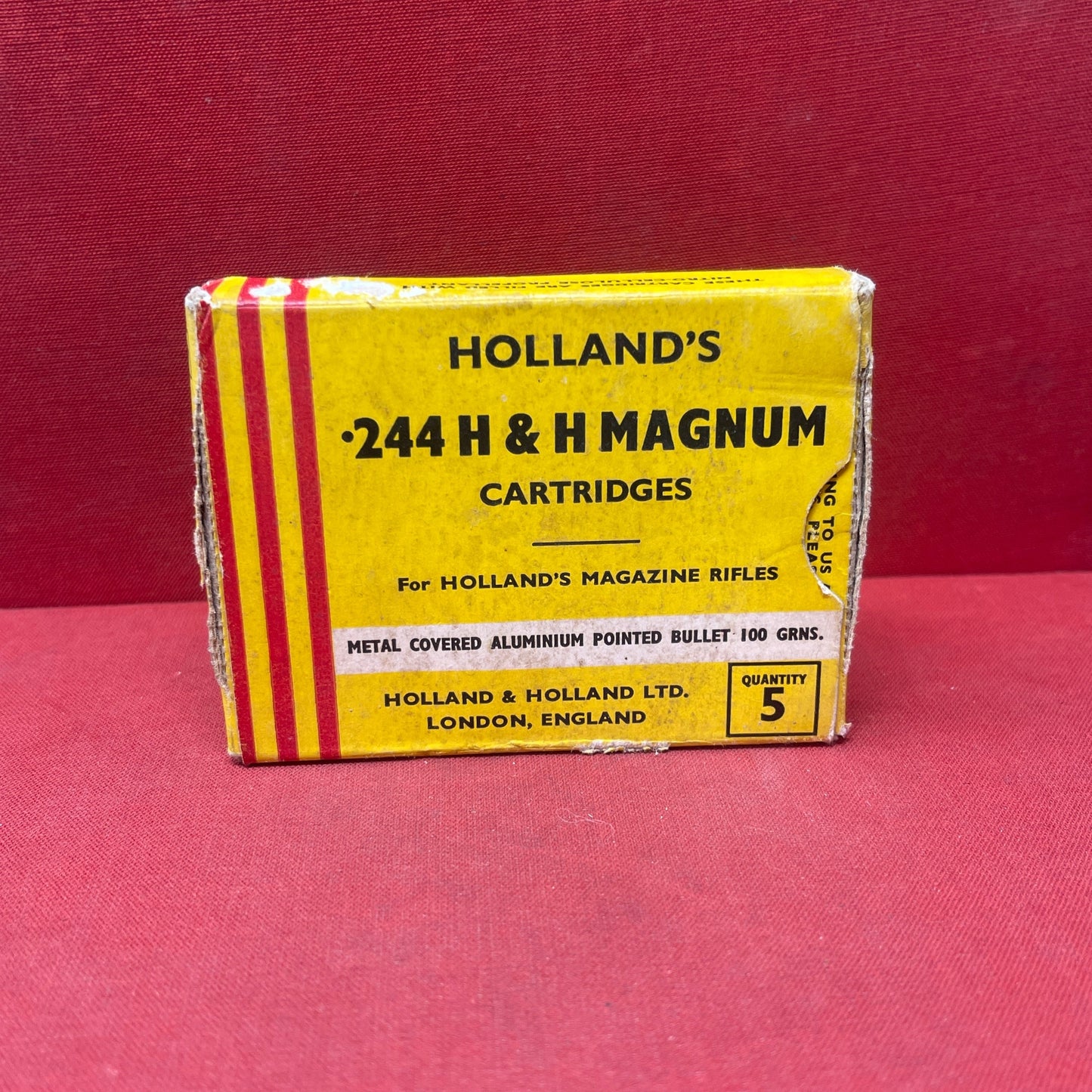 Hollands .244 H&H Magnum Cartridges