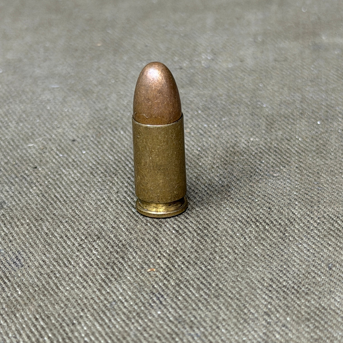 Original WW1 German 9mm Parabellum Cartridge – UN August 1918 – Inert