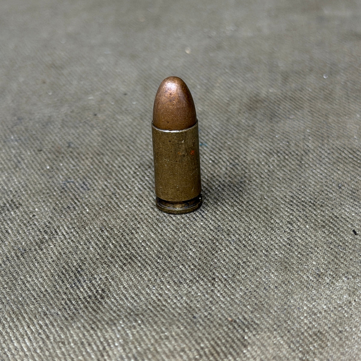 Original WW1 German 9mm Parabellum Cartridge – DWM Karlsruhe 1917 – Inert