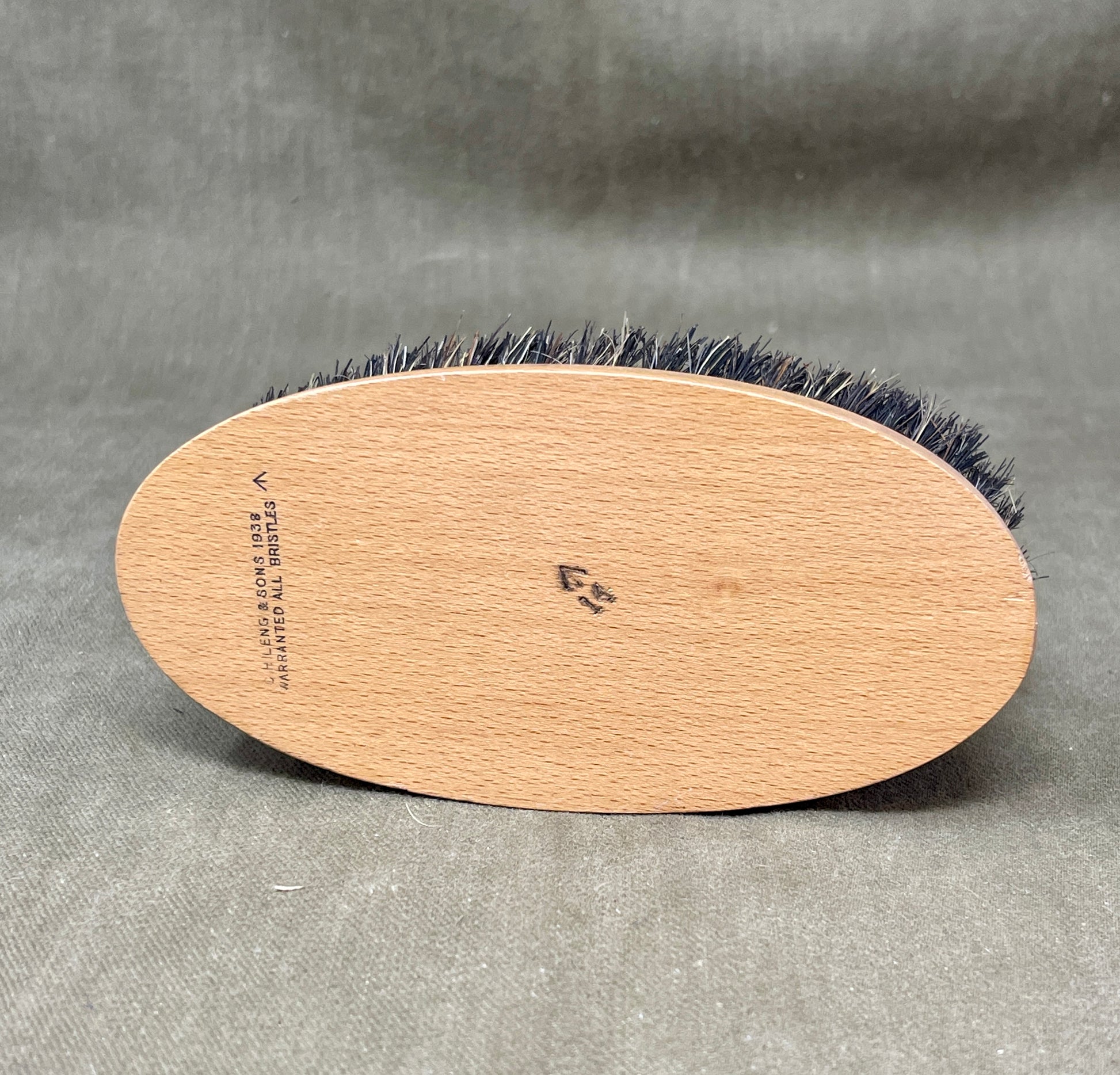 1938 British Army Hairbrush by C.H. Leng & Sons – Warranted All Bristles