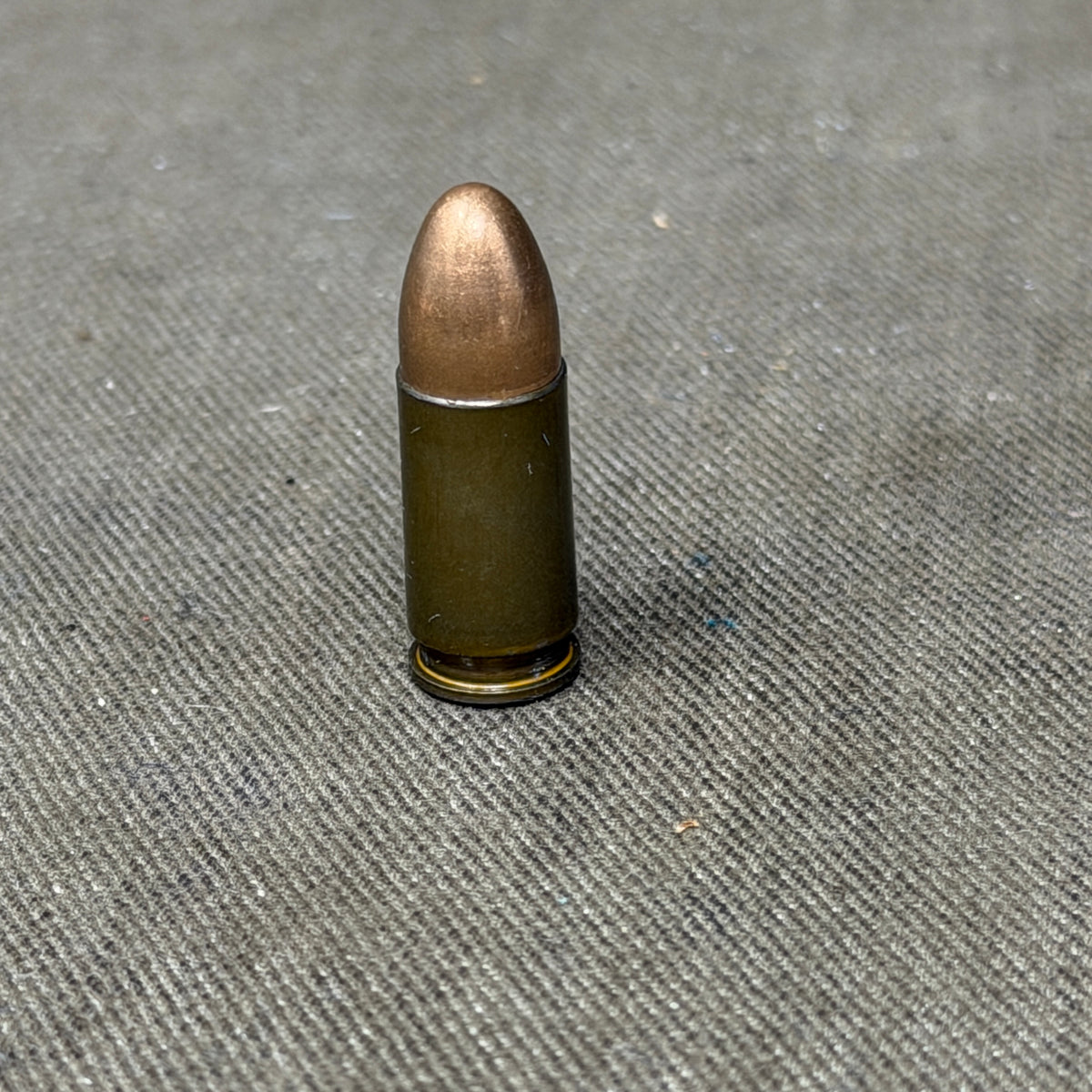 Original WW2 German 9mm Parabellum Cartridge – asb 1944 – DWM Berlin – Inert