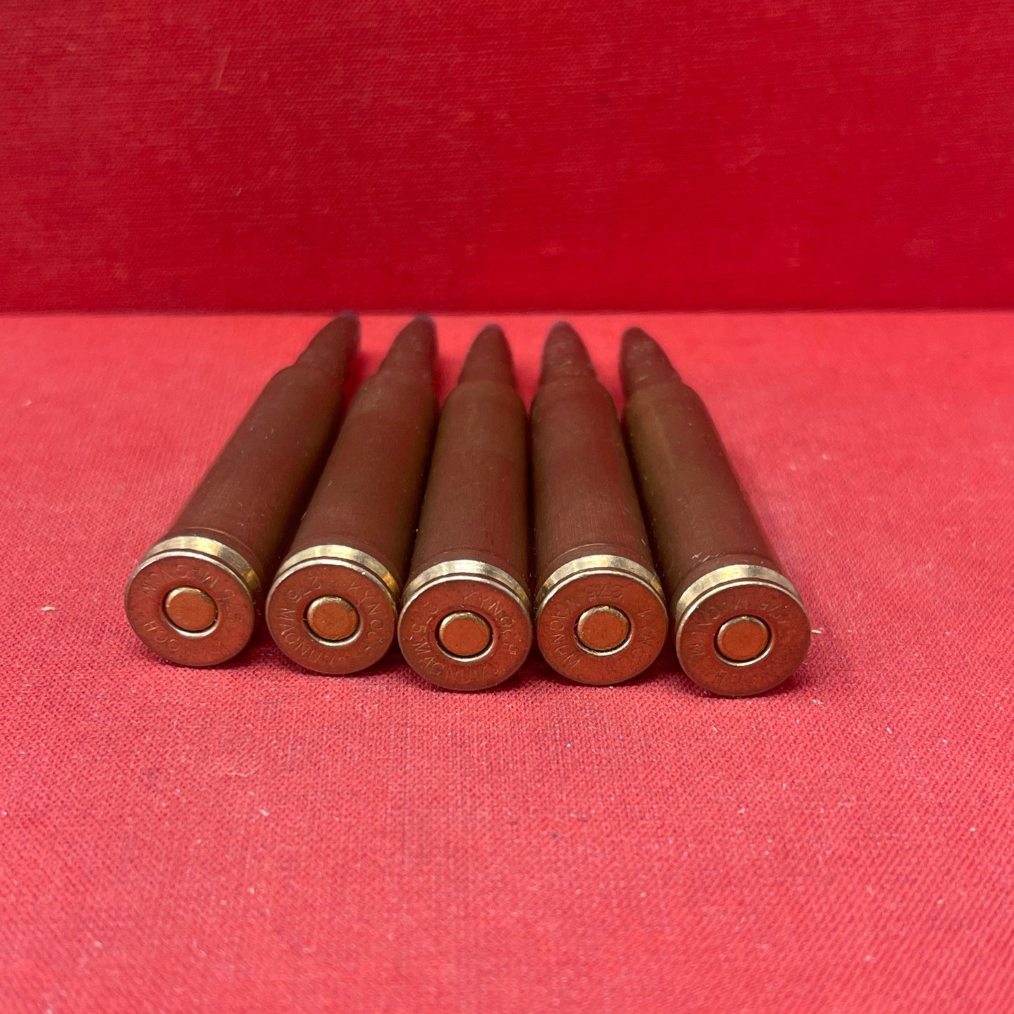 5 x INERT .275 Magnum Kynoch Rimless Cartridge