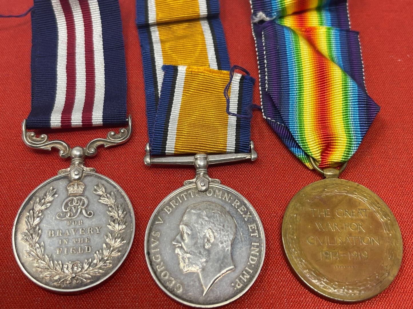 A Great War MM Medal Trio  Dvr R Foley 41 Brigade RFA Albert Medal Awardee