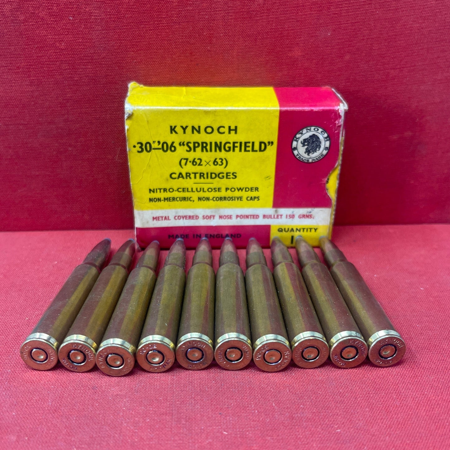 10 x Kynoch 30-06 Springfield Cartridges