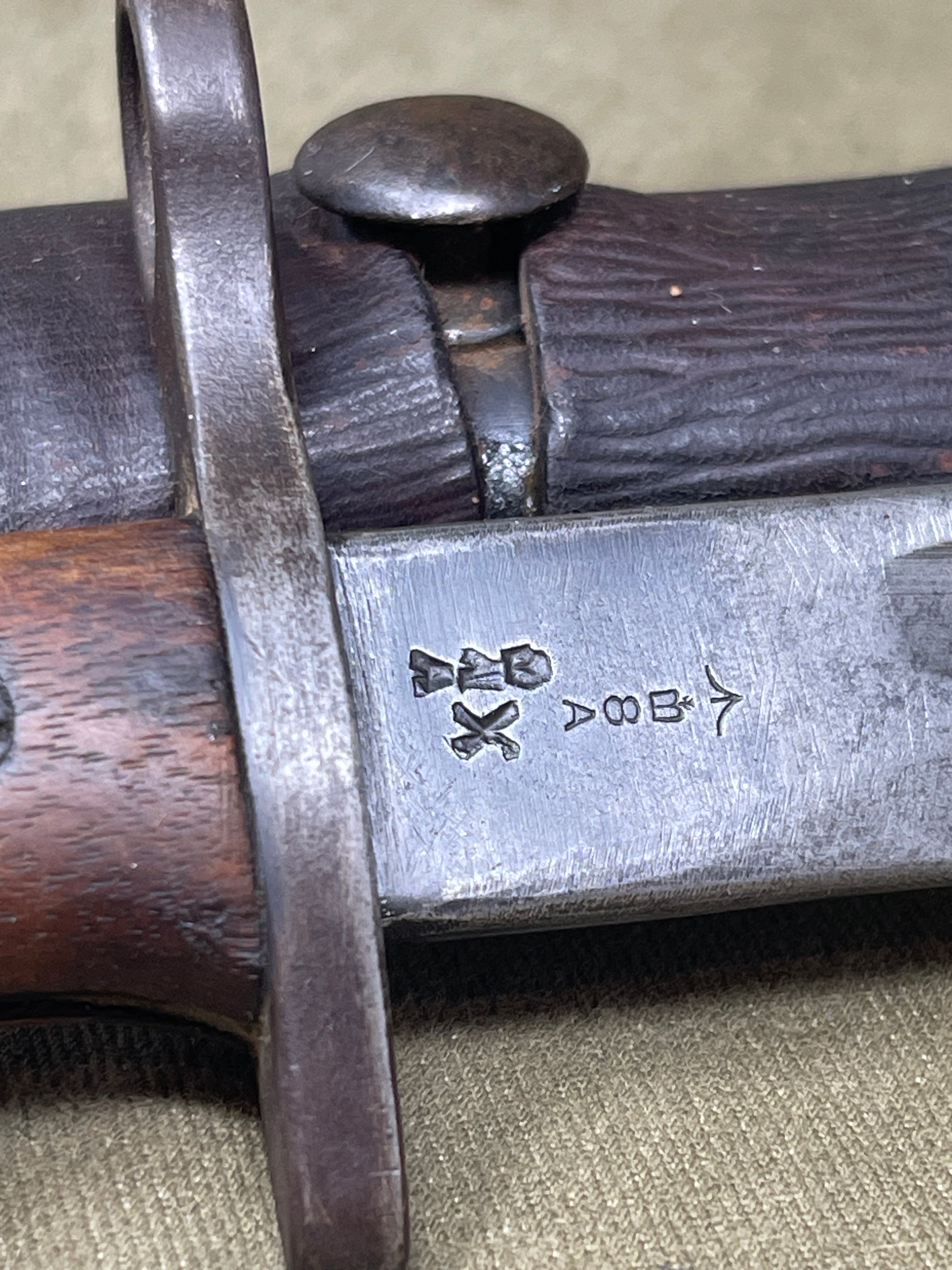 Original U.S. Army P14 M1913 Sword Bayonet – Remington January  1916 – Excellent Condition with LeatherFrog