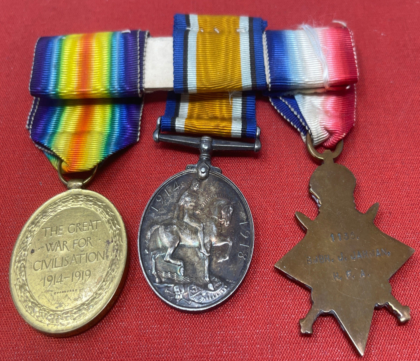 WW1 Trio RE British War Medal Victory Medal 1914-15 Star