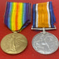 WW1 Pair  RA British War Medal Victory Medal