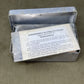 Shop a complete Royal Air Force Mark VIII Emergency Flying Rations tin (27P P.D/74). Rare WW2 survival kit issued to RAF aircrew—perfect for collectors.

