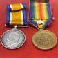 WW1 Pair Durham Light Infantry  British War Medal Victory Medal