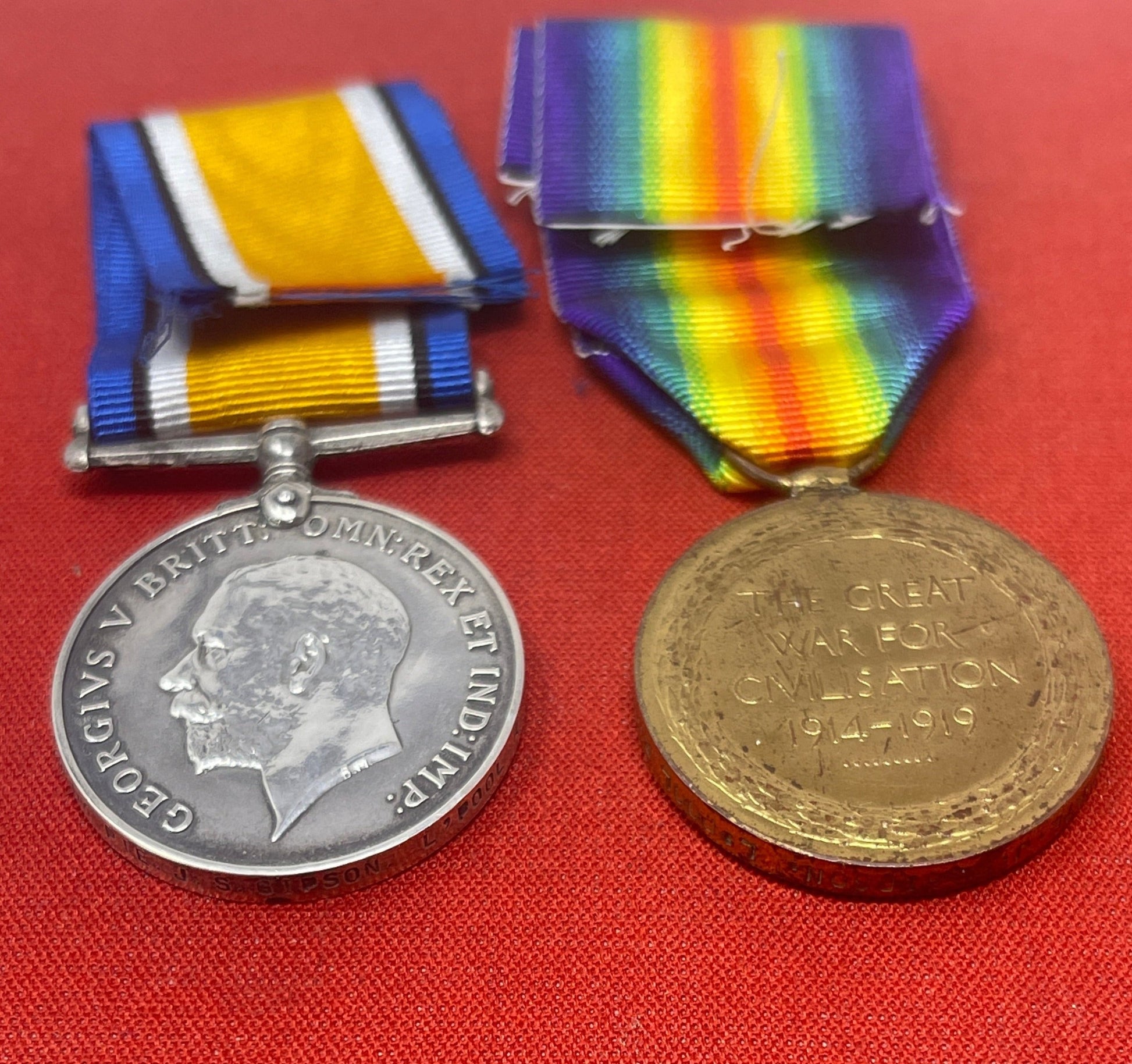 WW1 Trio Liverpool. British War Medal Victory Medal