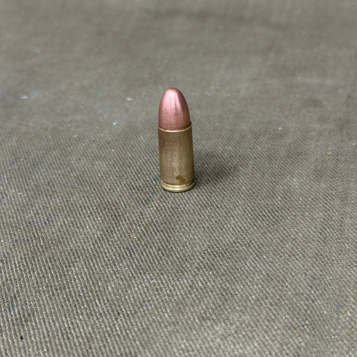 Original WW2 US 9mm Parabellum Cartridge – WCC 1943 – Western Cartridge Co. – Inert
