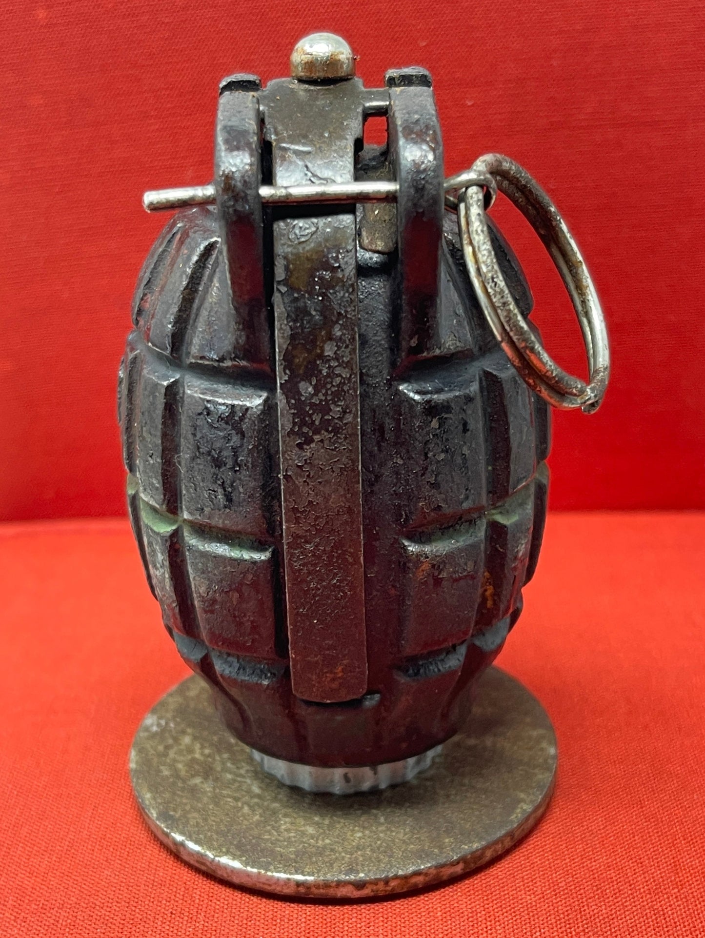 WWI British M36 Mills Bomb with Rifle Grenade Plate