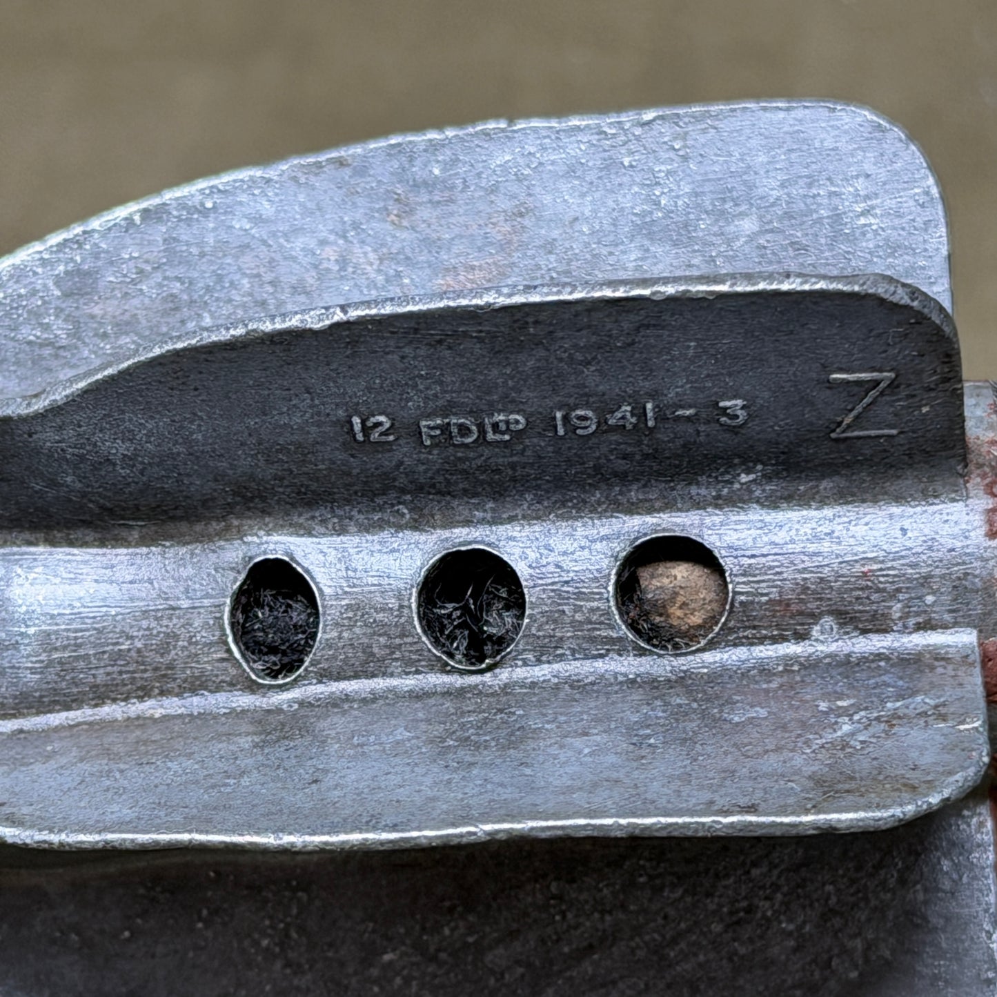 WW2 British 2 Inch Mortar Tail Fin – FD Ltd 1941 – Original