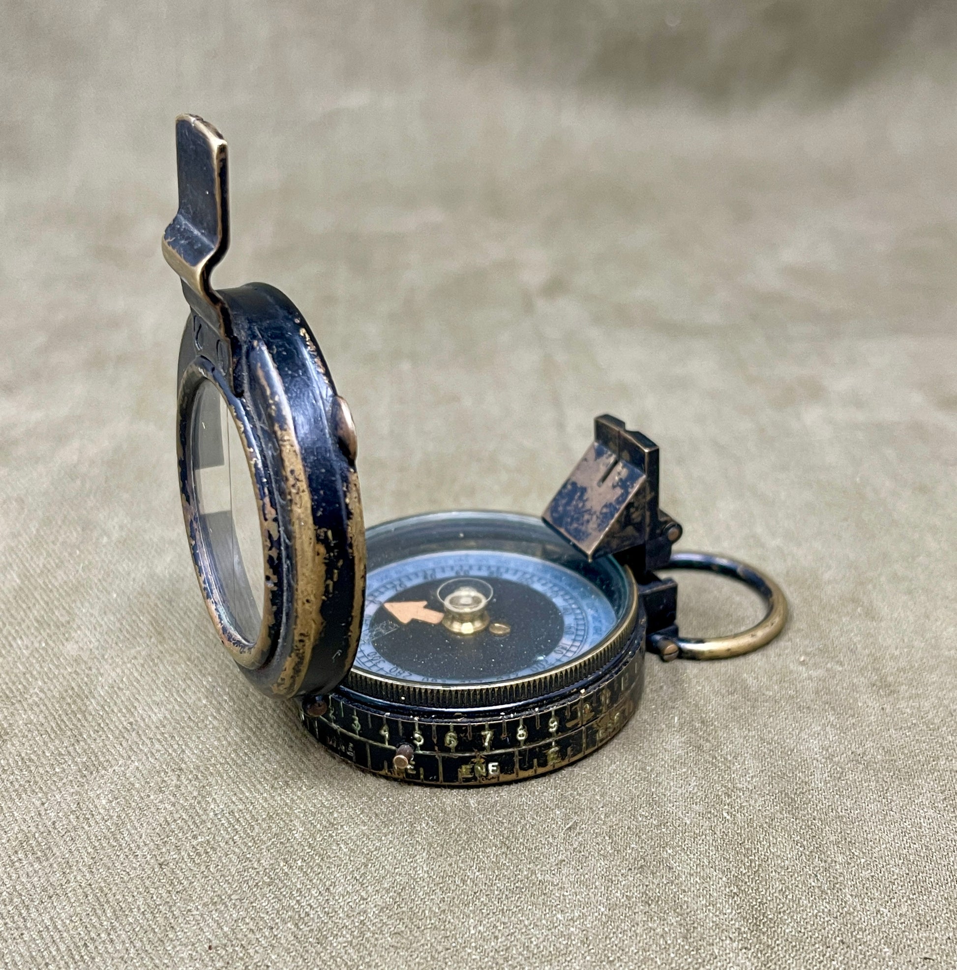 WW2 1939 Dated British Barker & Sons MK IX Brass Compass