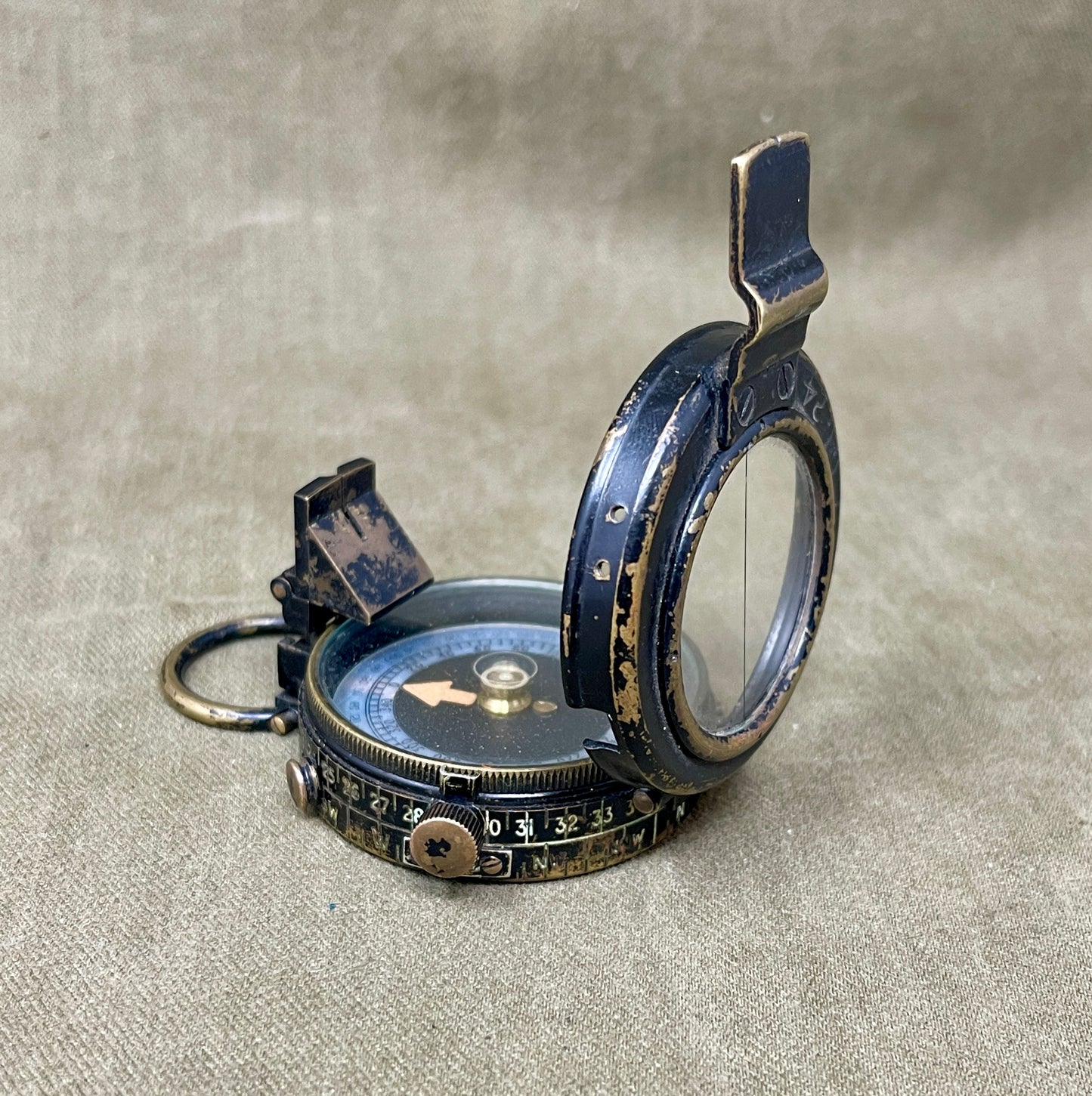 WW2 1939 Dated British Barker & Sons MK IX Brass Compass