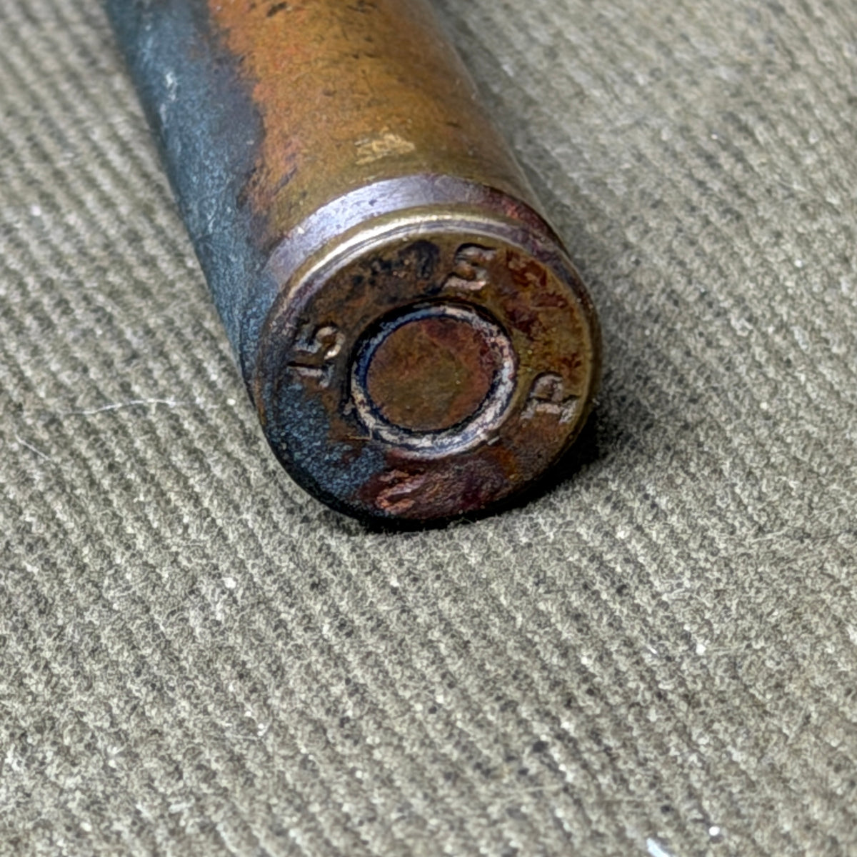 Original WW1 German 7.92mm Mauser Cartridge – 1915 – Spandau – Inert