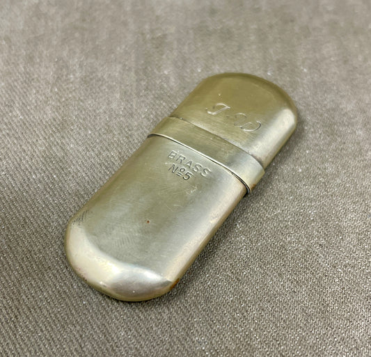 intage Brass No 5 Smoke Stone Trench Lighter