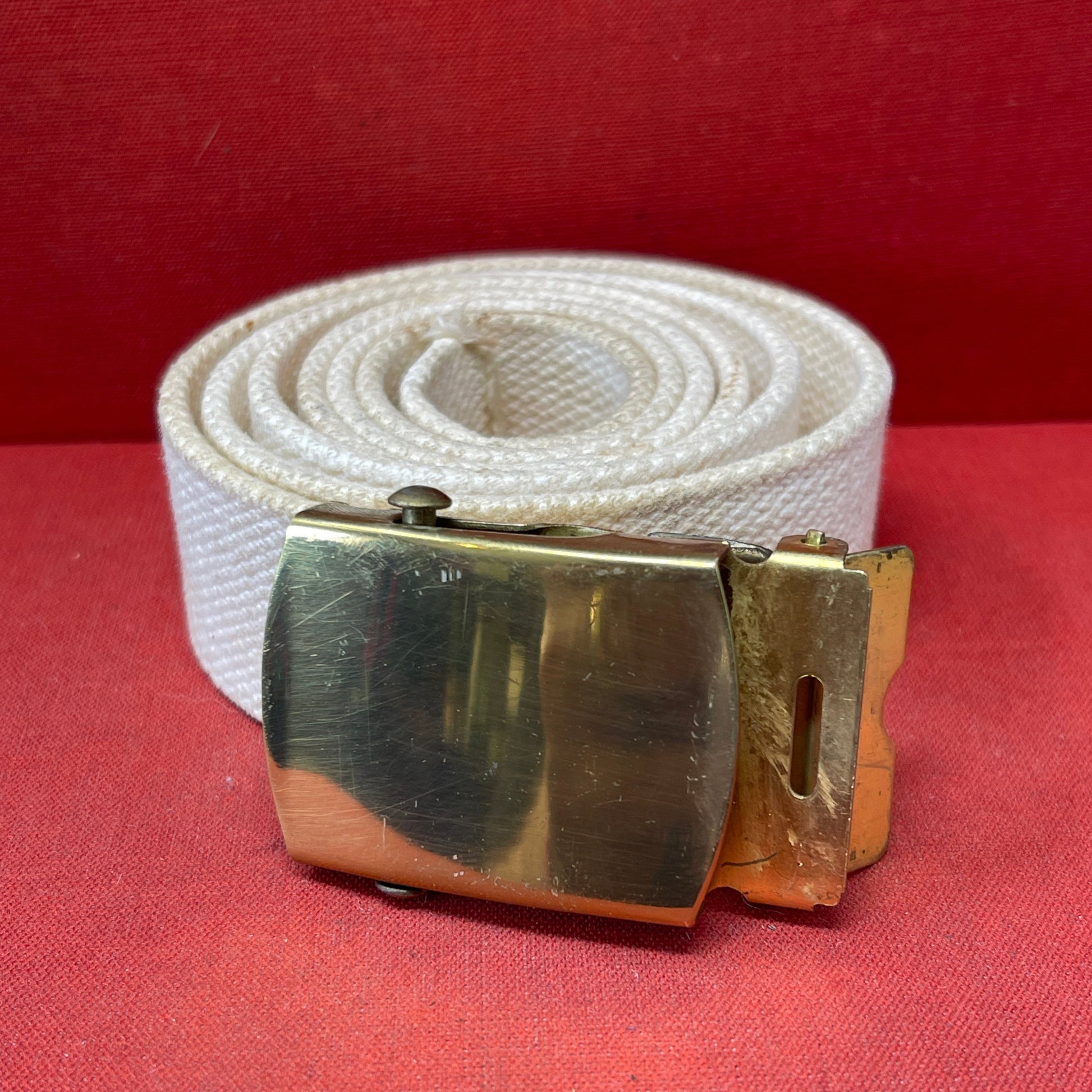 US Marine Enlisted Ranks Web Waist Belt with Brass Buckle