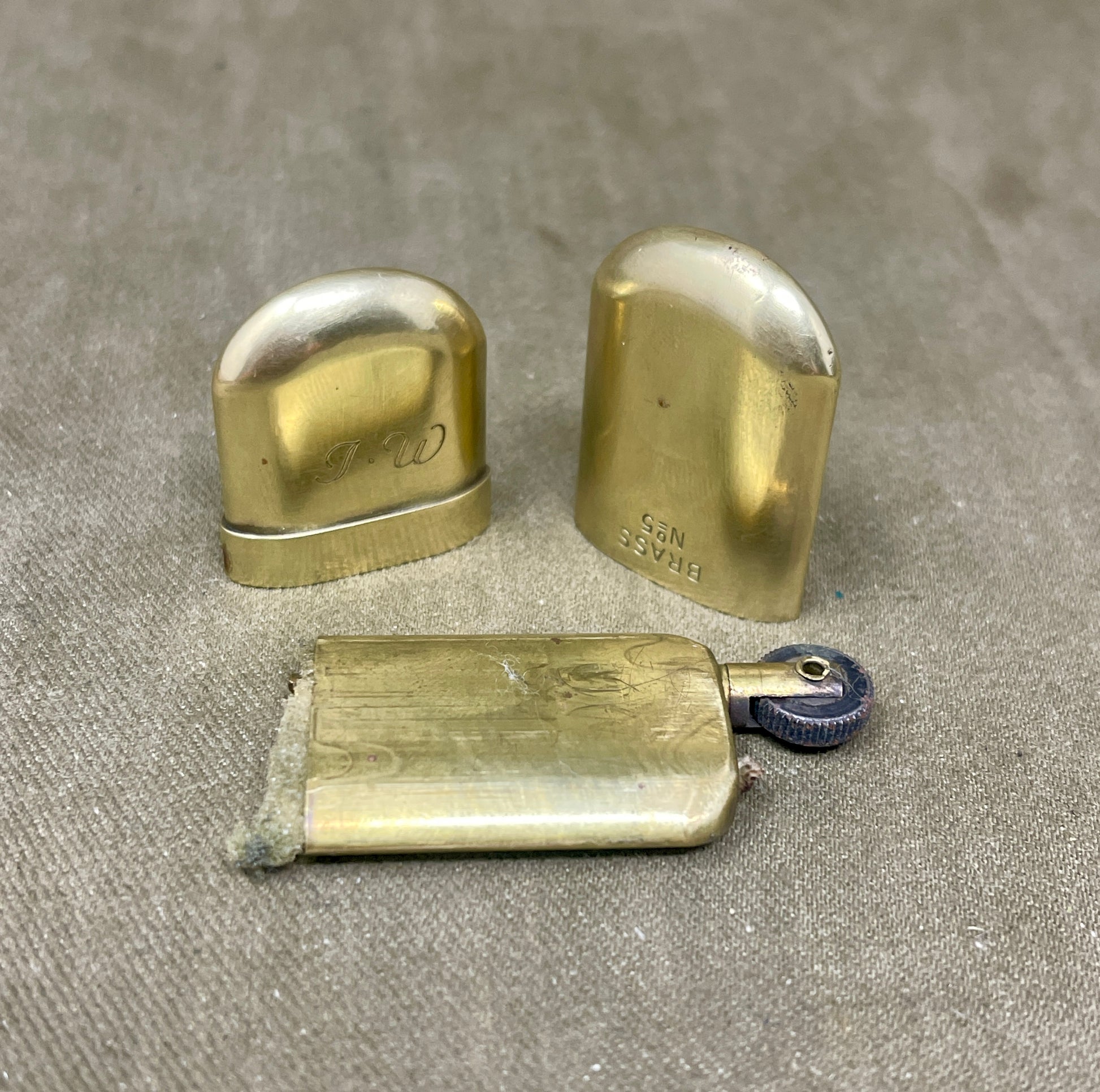 intage Brass No 5 Smoke Stone Trench Lighter