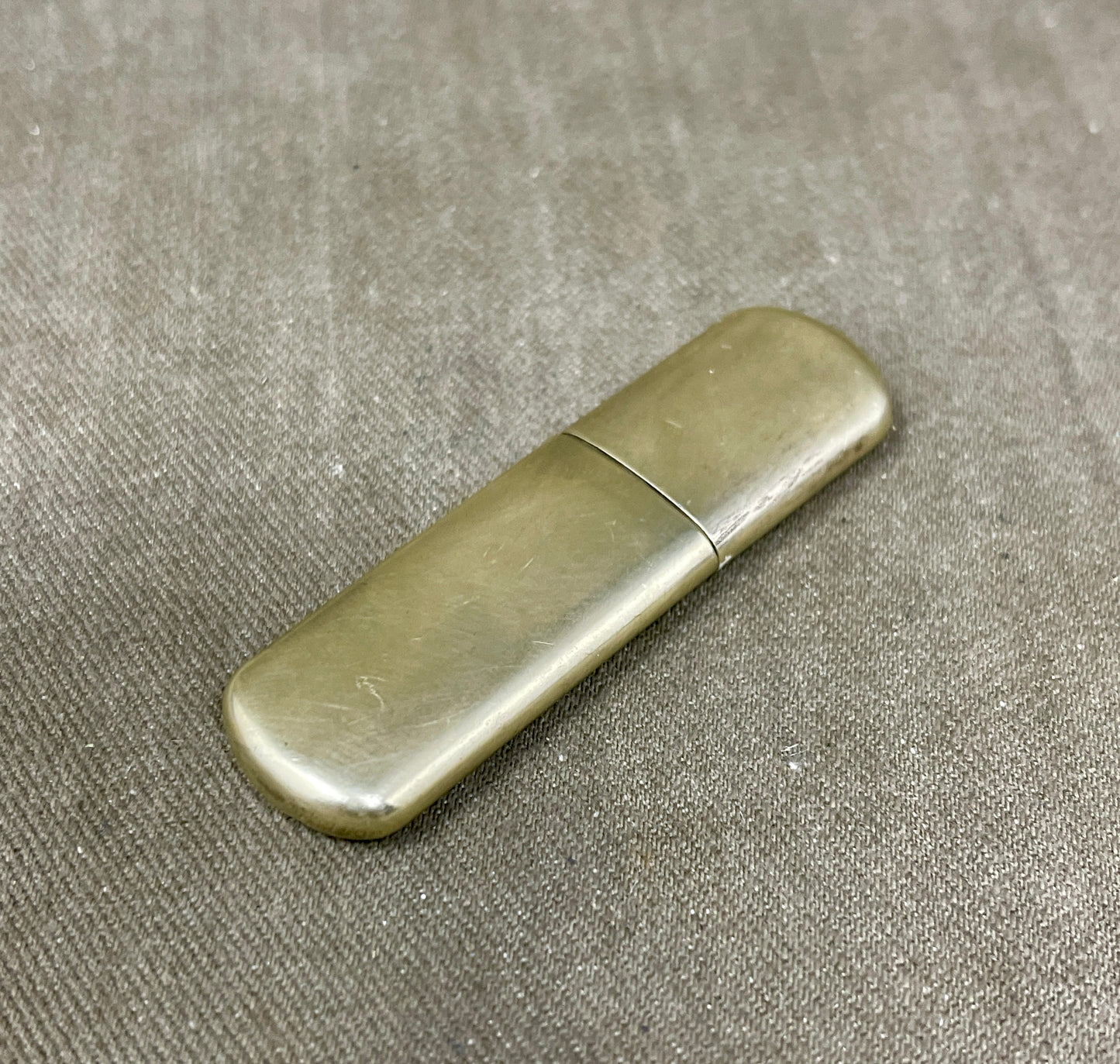 Vintage Selection of Brass trench lighters, Match holders, and Hand warmers