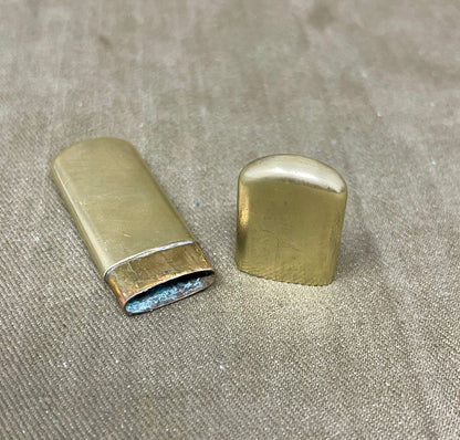 Vintage Selection of Brass trench lighters, Match holders, and Hand warmers