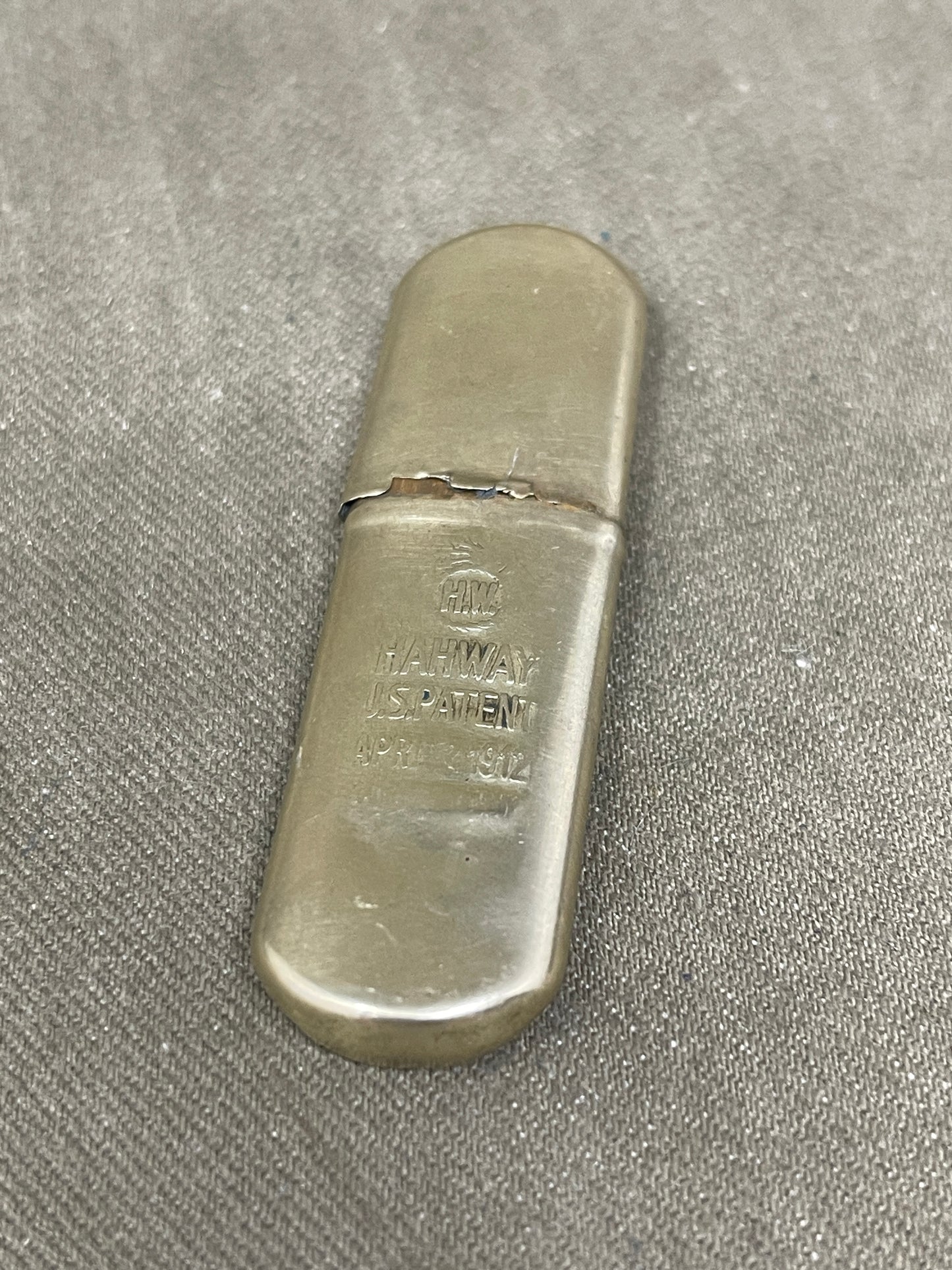 Vintage Selection of Brass trench lighters, Match holders, and Hand warmers