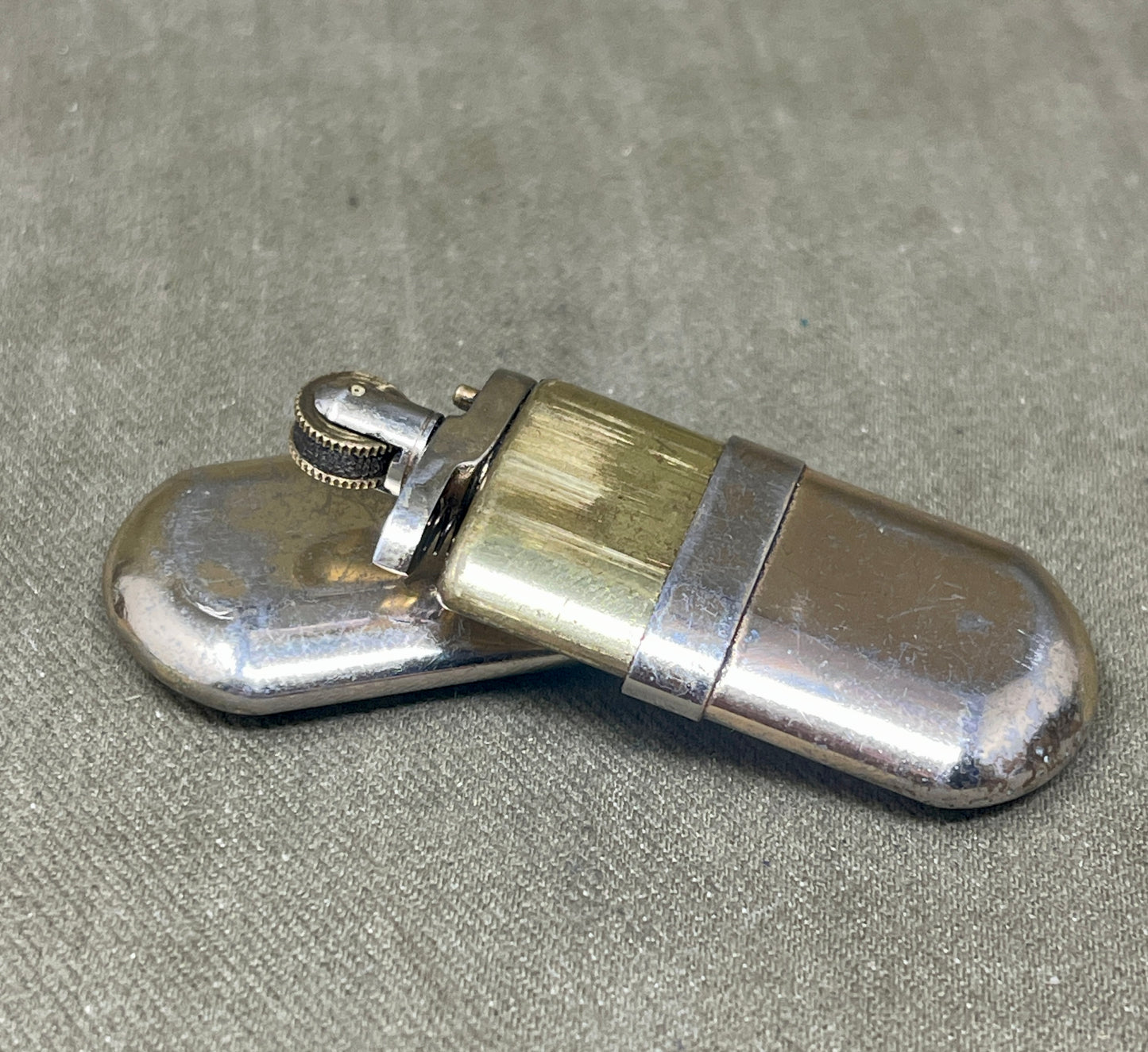Vintage Selection of Brass trench lighters, Match holders, and Hand warmers