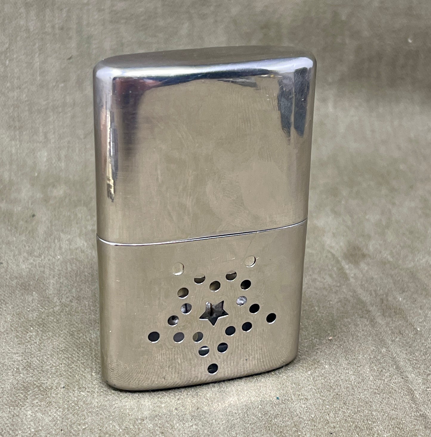 Vintage Selection of Brass trench lighters, Match holders, and Hand warmers