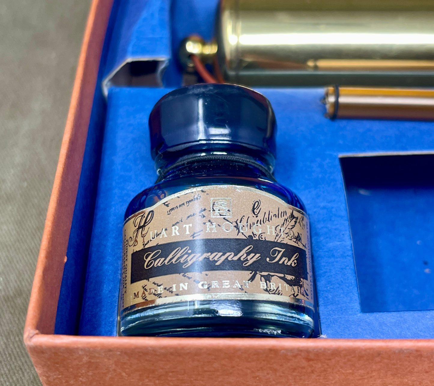 Stuart Houghton The Millenium Time Capsule Solid Brass Calligraphy Set 2000