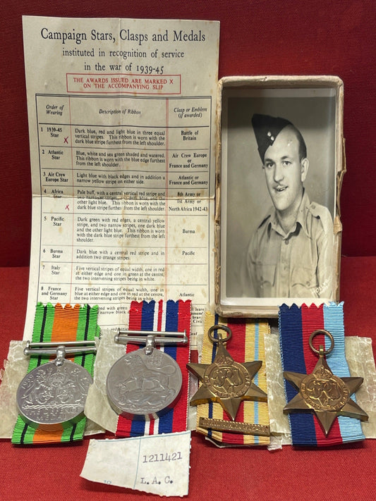 WW2 Set of medals British War Medal,