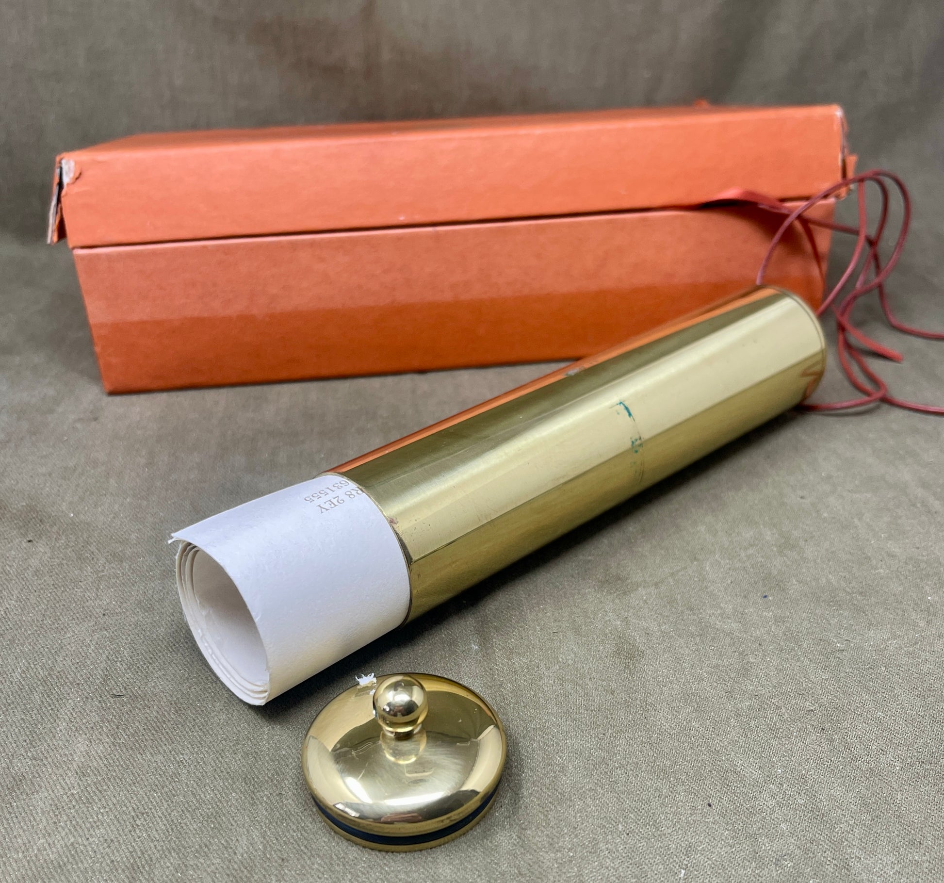 Stuart Houghton The Millenium Time Capsule Solid Brass Calligraphy Set 2000