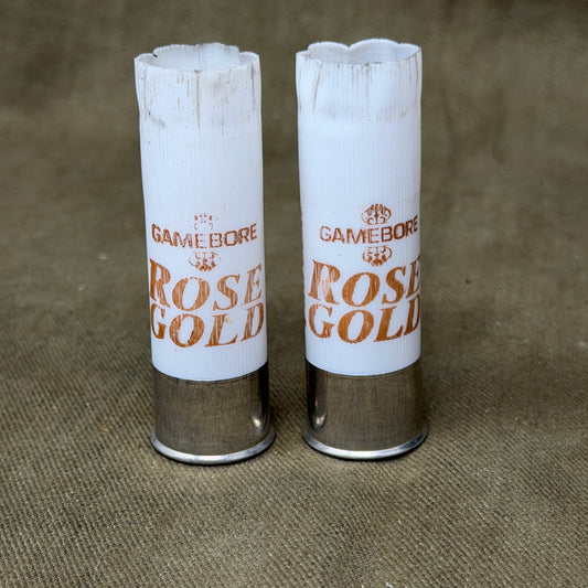 Gamebore Rose Gold 12 Bore Shotgun Cartridge Cases – Pair – Inert