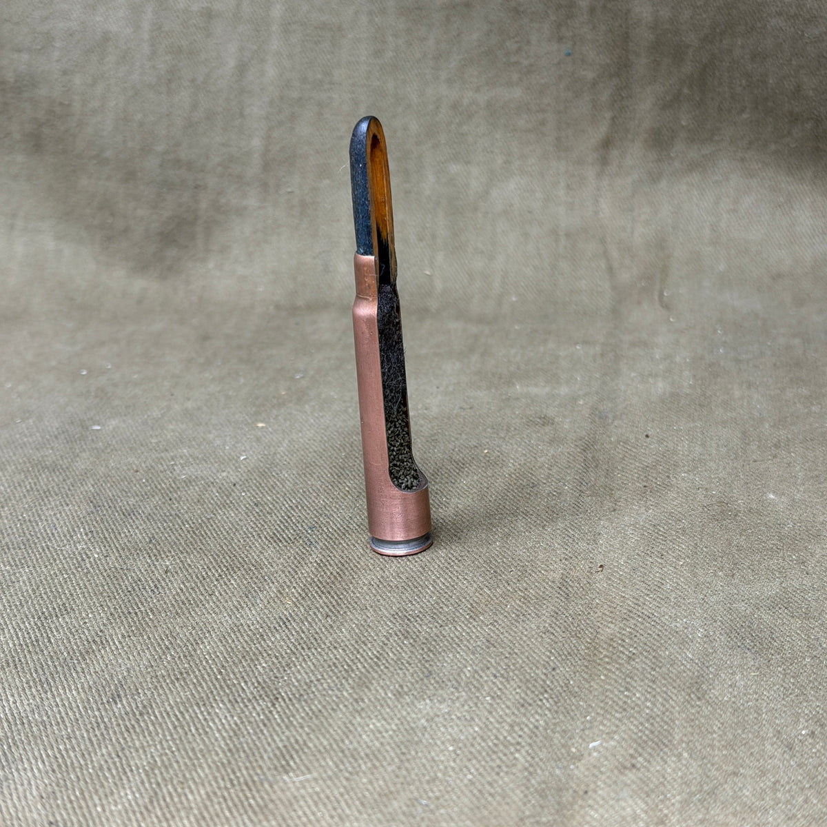 Original WW1 German 7.92mm Mauser Cutaway Cartridge – Spandau June 1918 – Sectioned Display