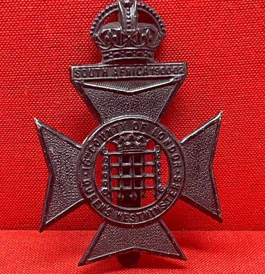 16th County of London Bn. (Queen's Westminster Rifles) London Regiment Cap Badge