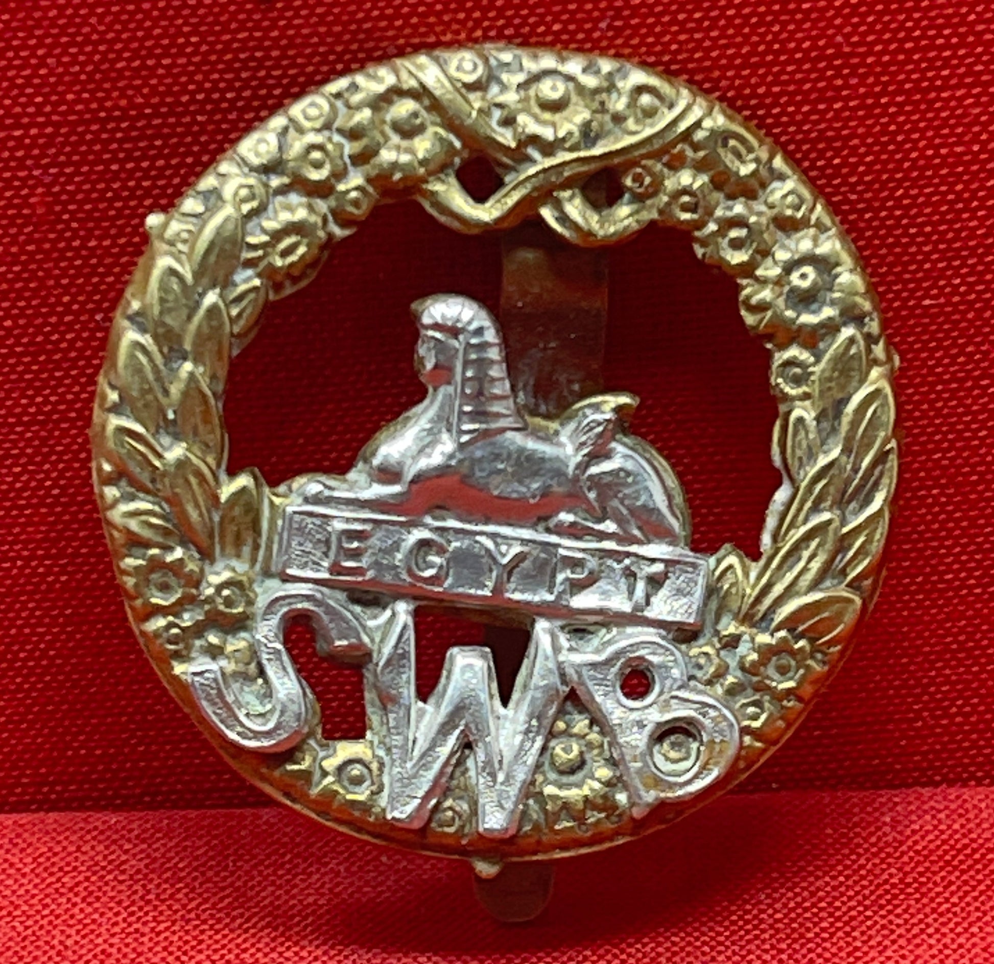 South Wales Borderers Cap Badge with Slider
