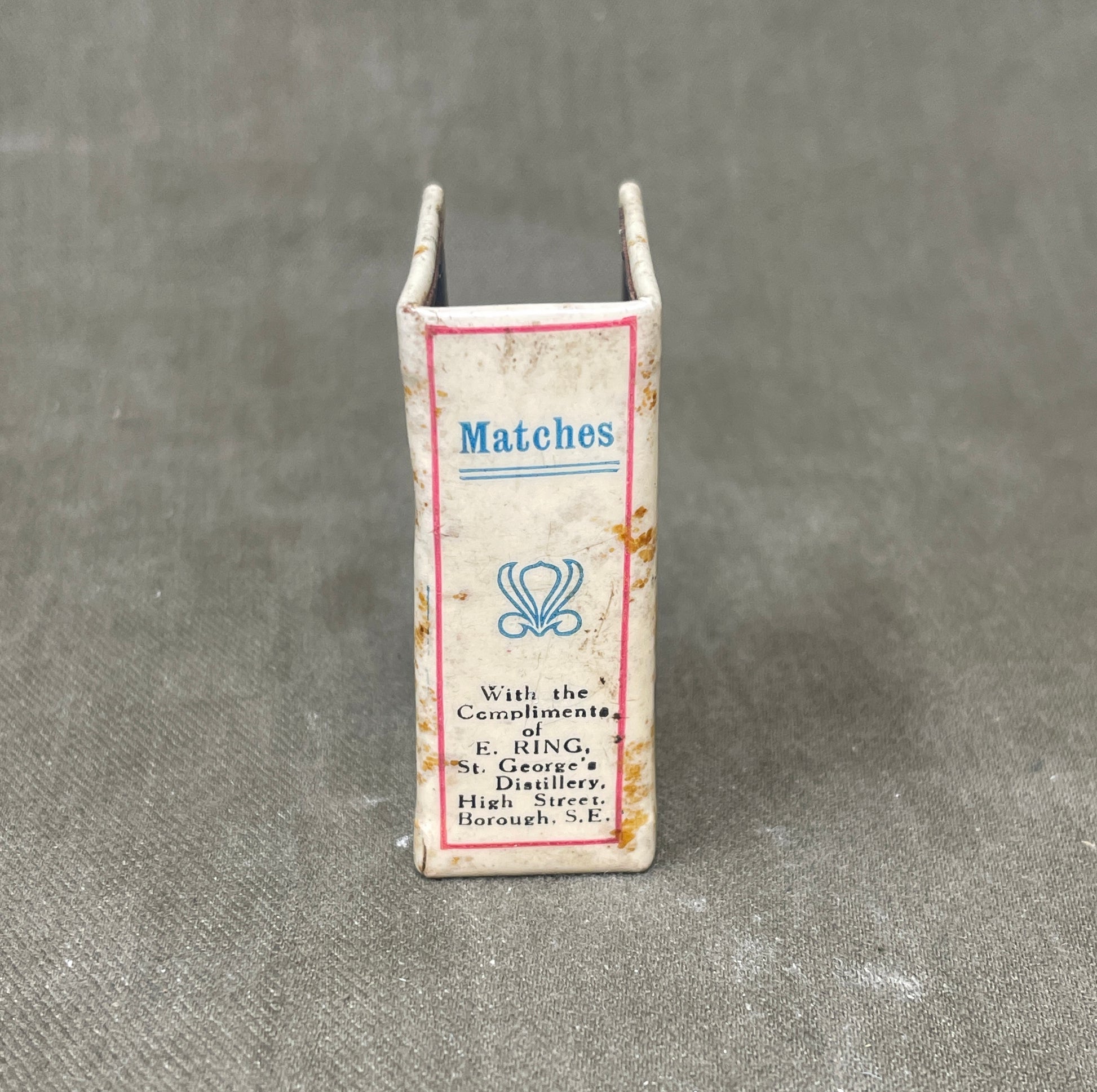 WW1  Souvenir Of The Great War Lord Kitchener Matchbox Holder